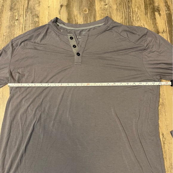 Free Fly Flex Bamboo LS Henley Blue Heather Dusk Size 3XL - Picture 5 of 12